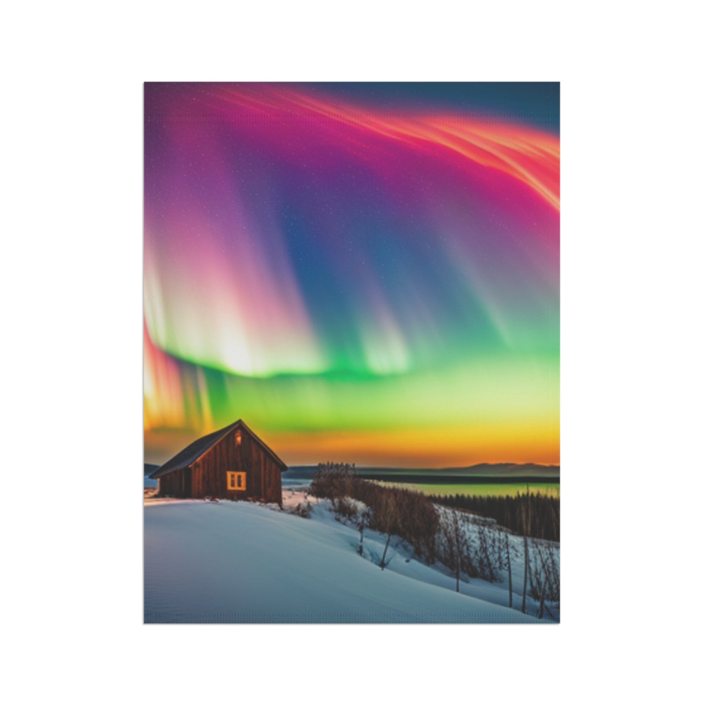 Garden & House Banner (Northern Lights)