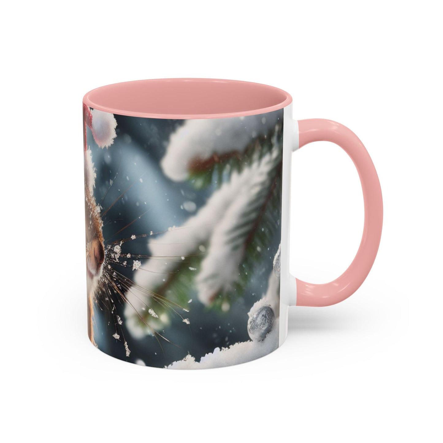 Accent Coffee Mug (11, 15oz) (Santa Squirrel)