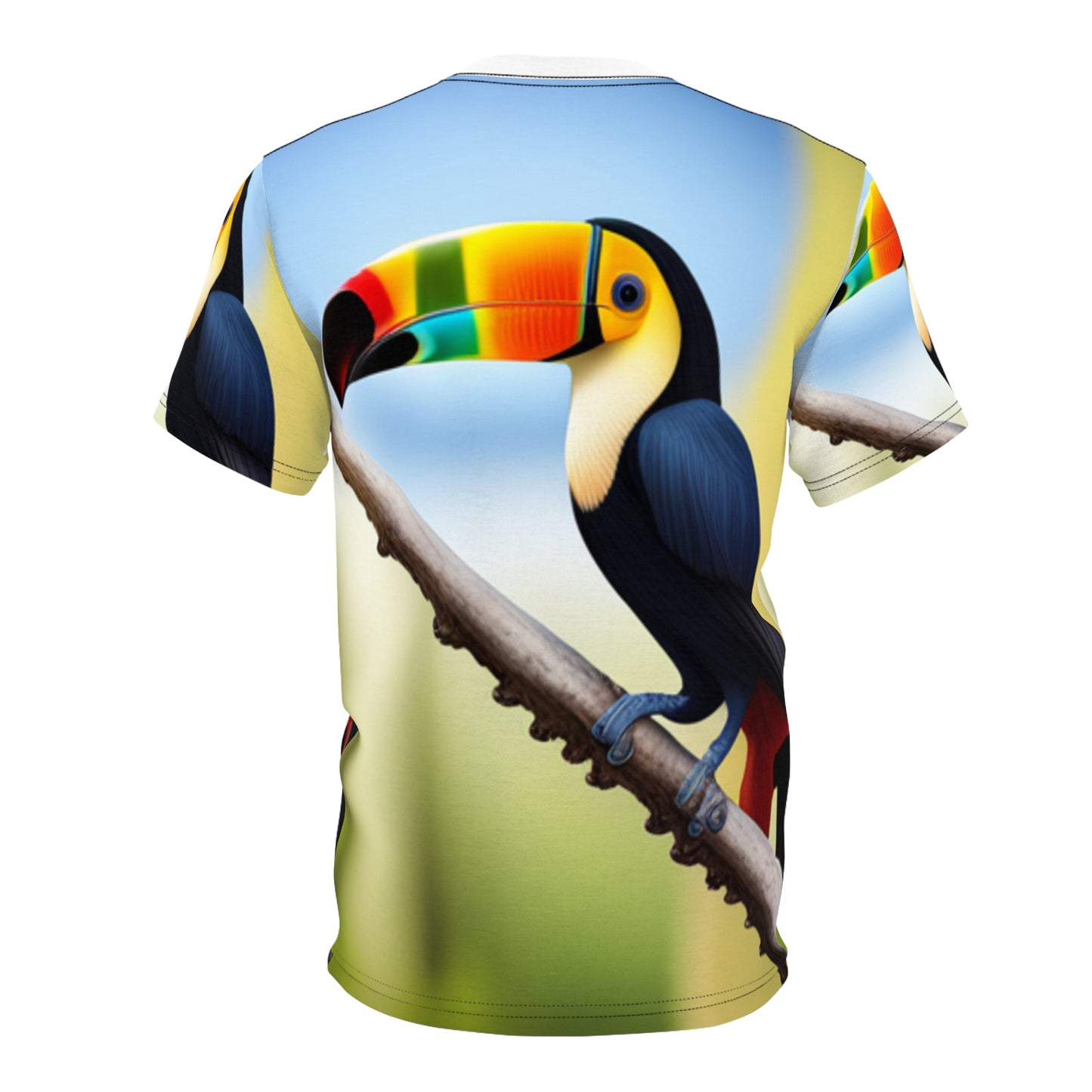 Unisex Cut & Sew Tee (AOP) (Toucan)