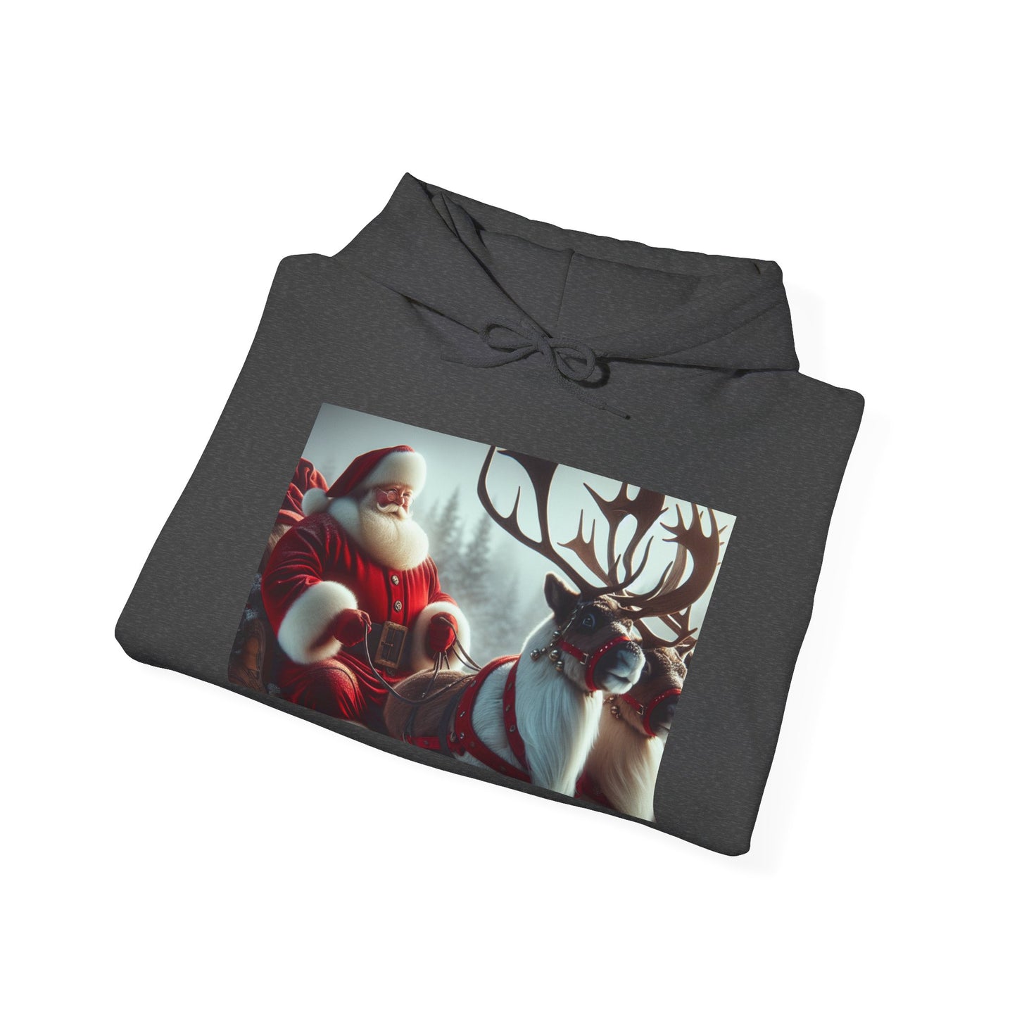 Unisex Heavy Blend™ Hooded Sweatshirt (Santa/Reindeer)