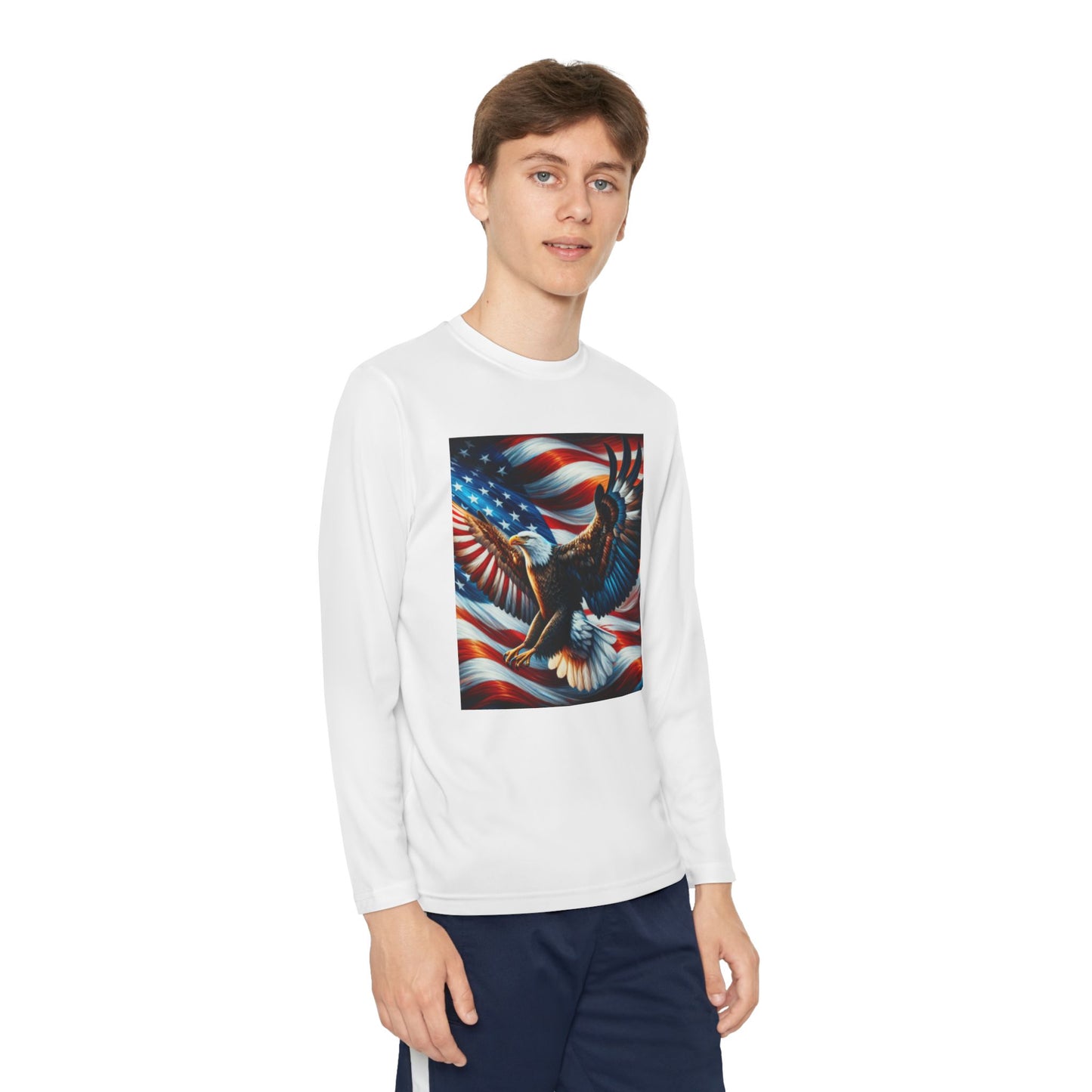 Youth Long Sleeve Competitor Tee (Eagle)