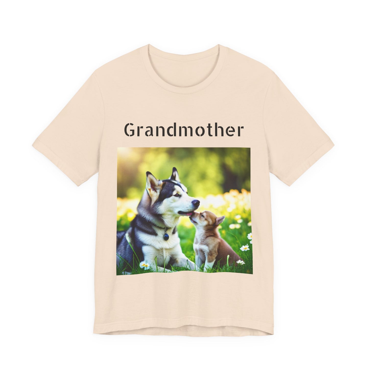 Unisex Jersey Short Sleeve Tee (Grandmother Dog/pup)