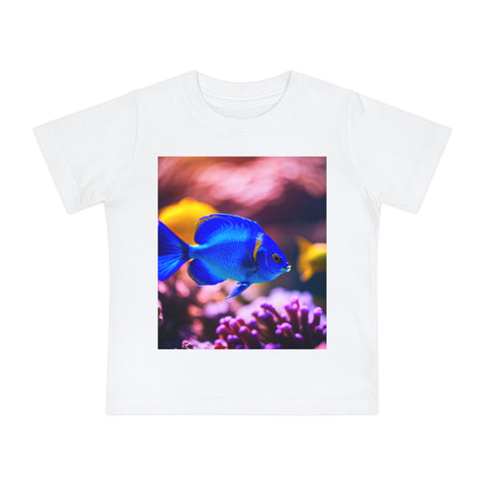 Baby Short Sleeve T-Shirt (Blue Fish)