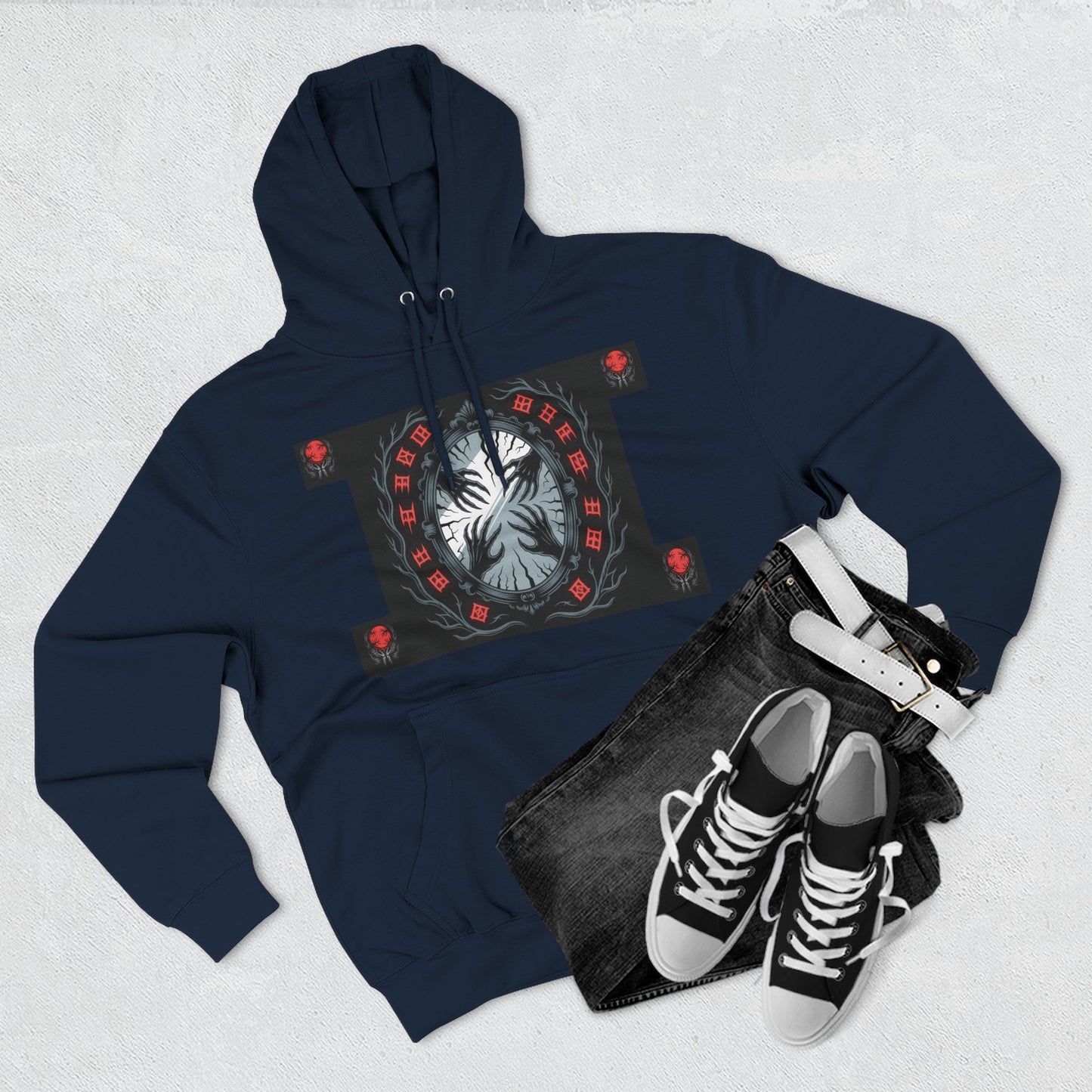 Bloodmoon Haunt — Horror Poem Hoodie