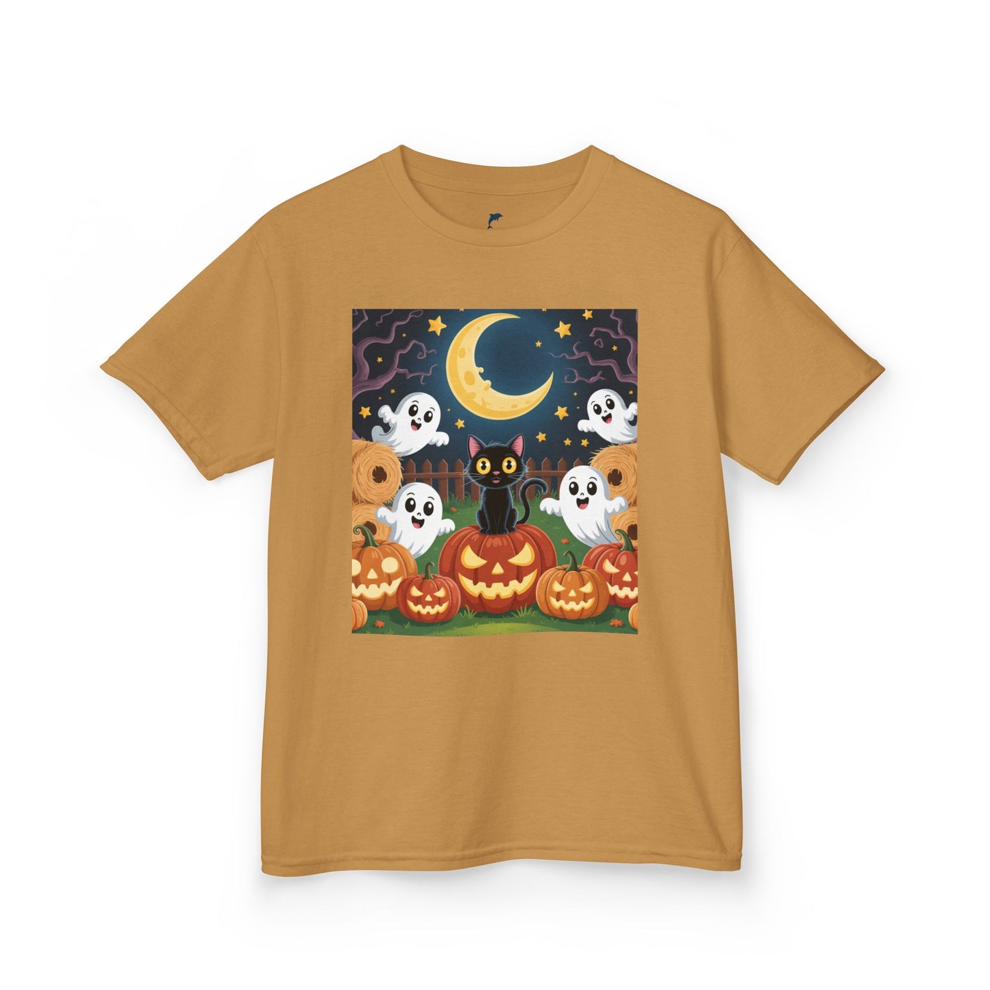 Halloween Cat & Pumpkins T-shirt for kids 🐱🎃👻🕸️
