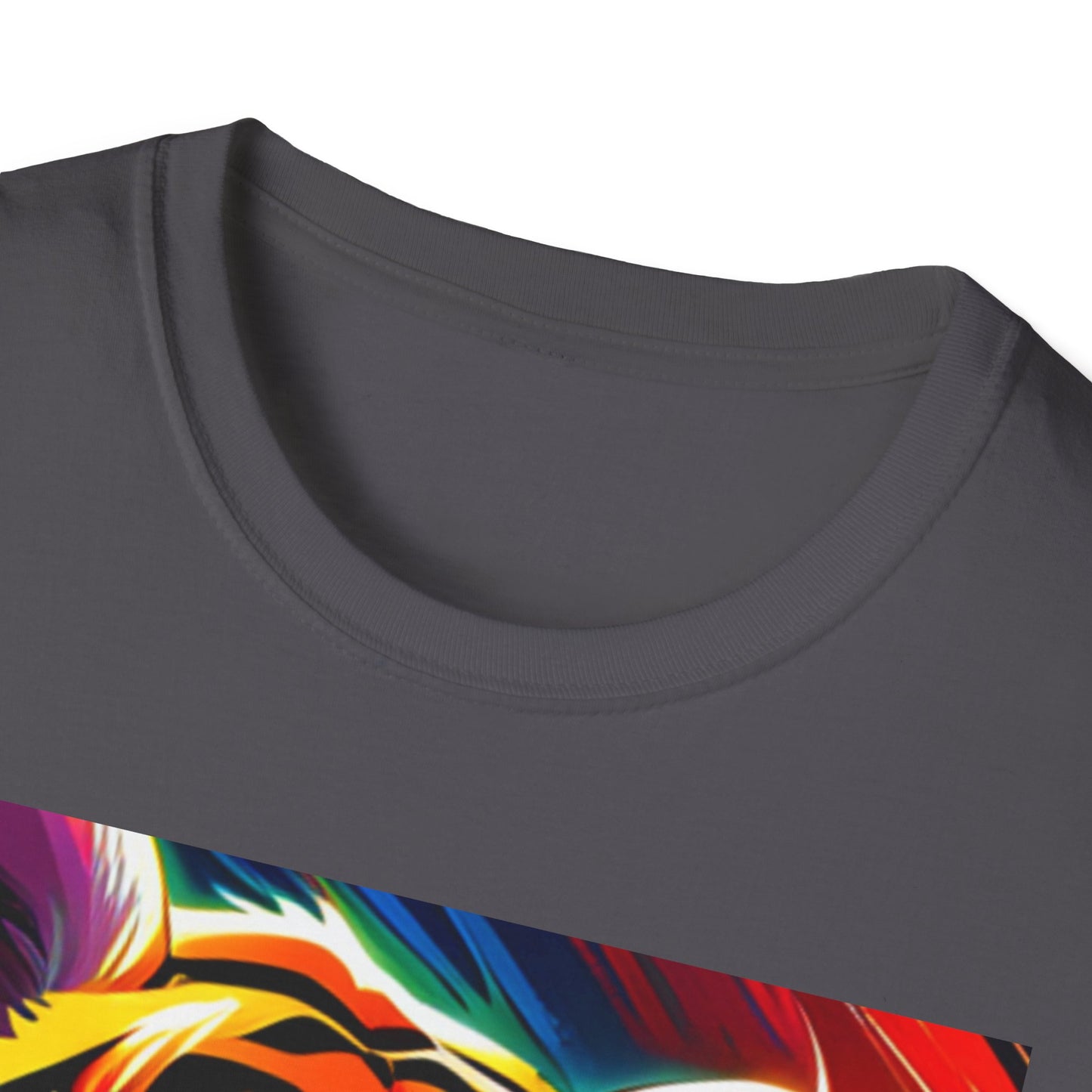 Unisex Softstyle T-Shirt (Tiger Colorful)