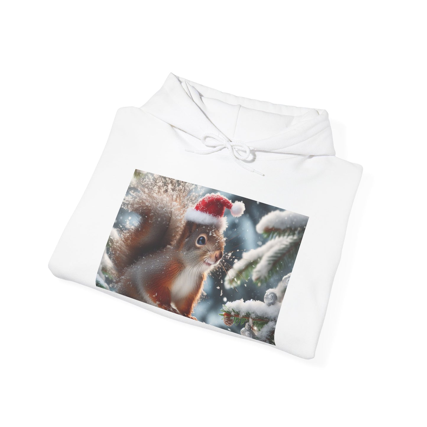 Unisex Heavy Blend™ Hooded Sweatshirt (Santa Squirrel)