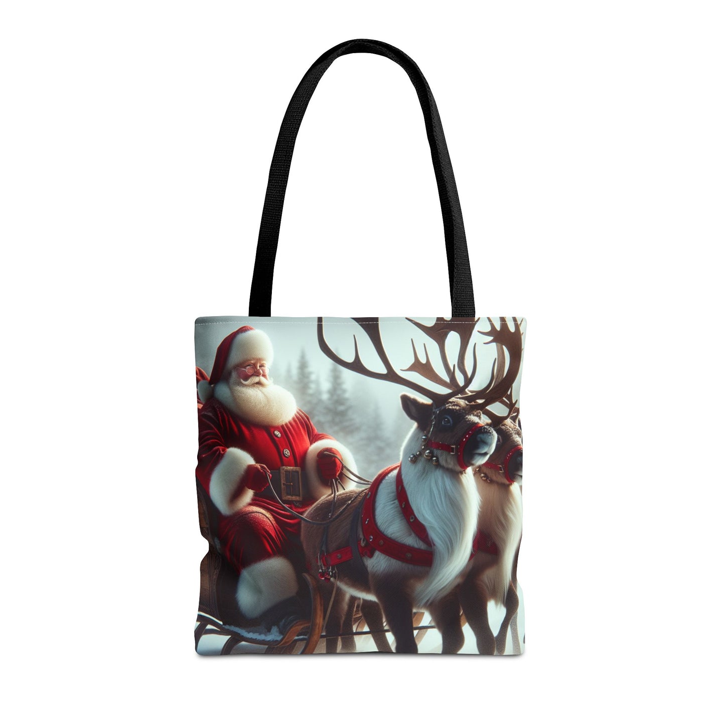 Tote Bag (AOP) (Santa/Reindeer)