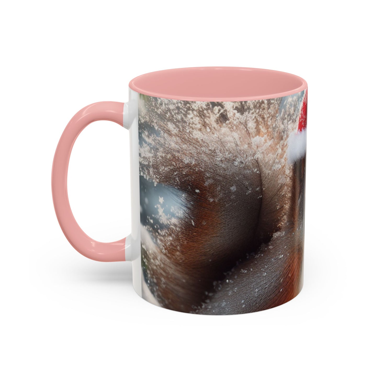 Accent Coffee Mug (11, 15oz) (Santa Squirrel)