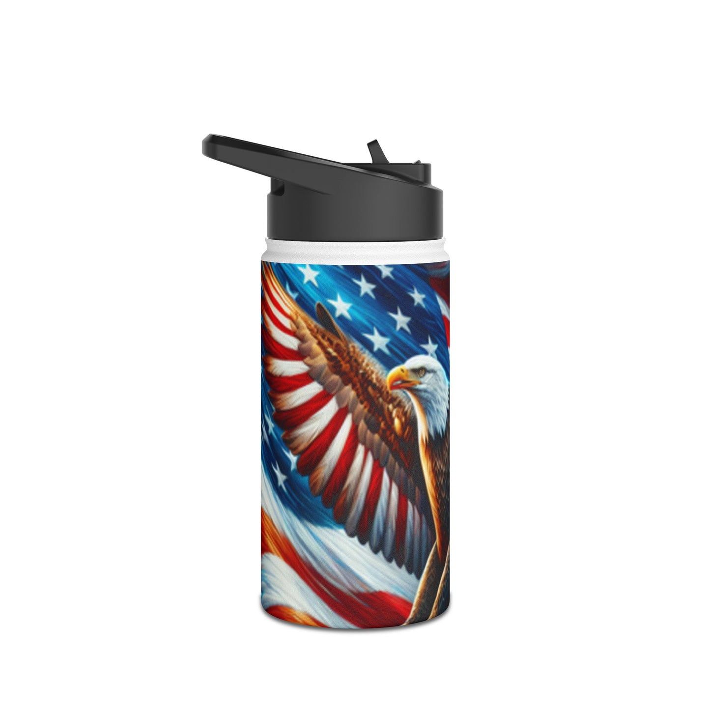 Stainless Steel Water Bottle, Standard Lid (Eagle)