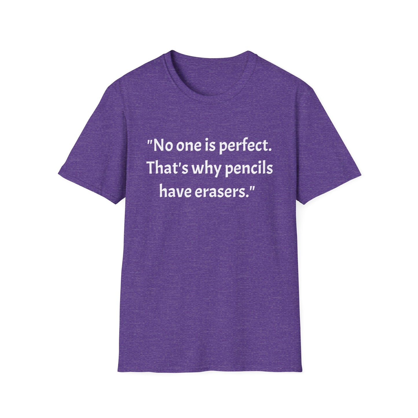 Unisex Softstyle T-Shirt (No one is perfect)