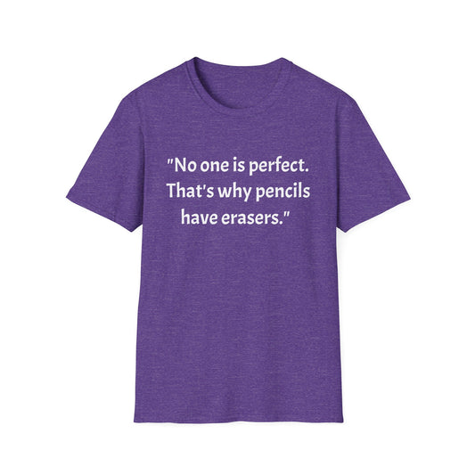 Unisex Softstyle T-Shirt (No one is perfect)