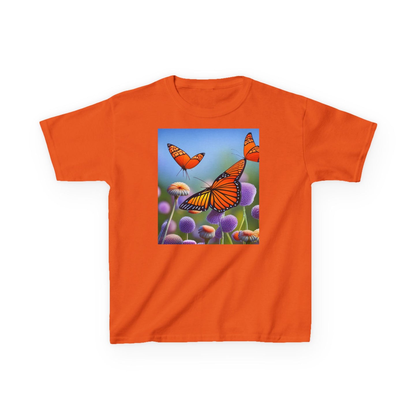 Kids Heavy Cotton™ Tee (Monarch Butterfly)