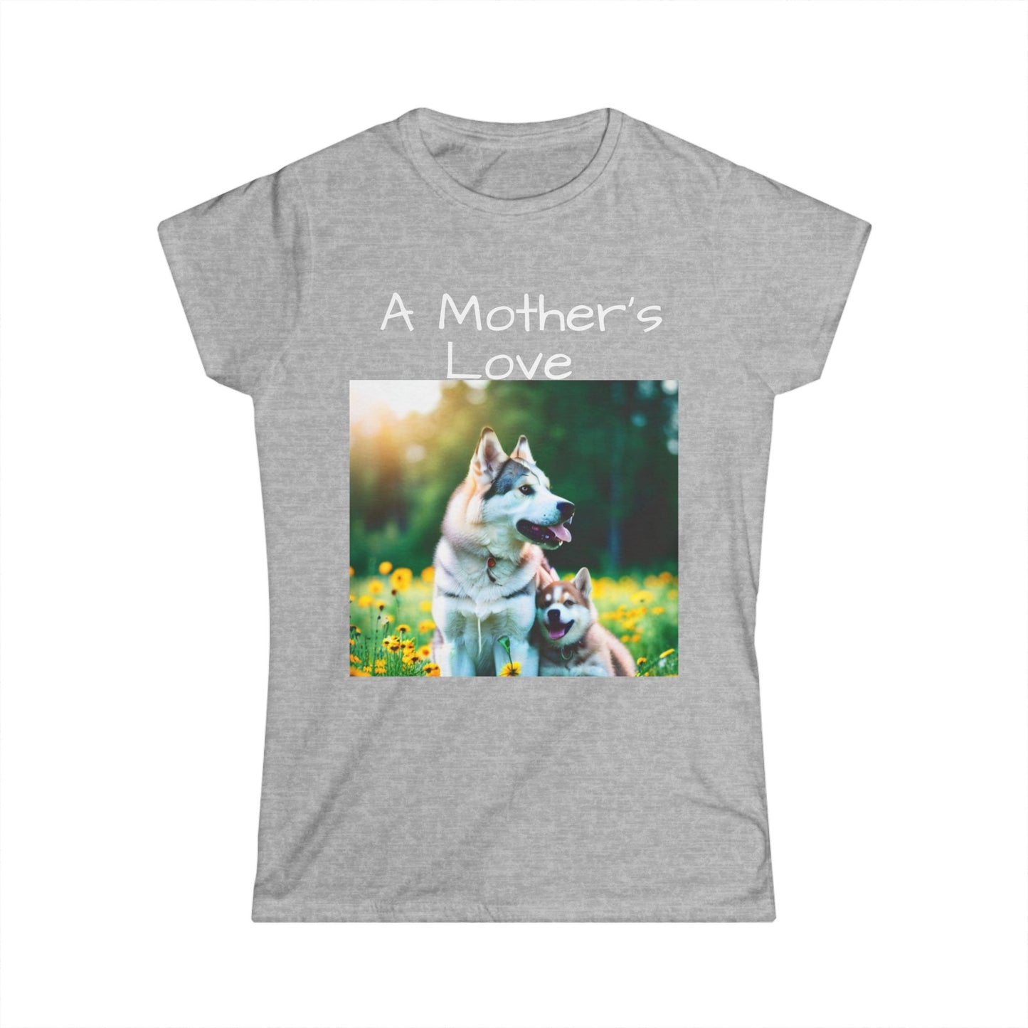 Women's Softstyle Tee (Mother Dog/pup)