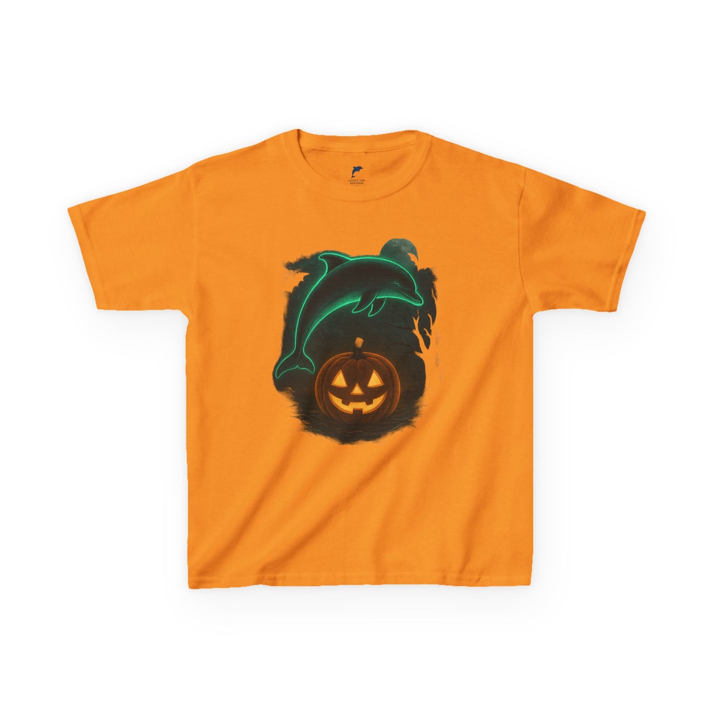 🎃👻 Lucky the Dolphin Halloween T-Shirt for kids 👻🎃