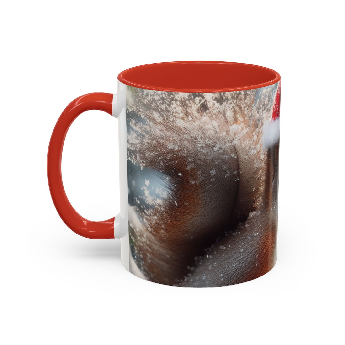 Accent Coffee Mug (11, 15oz) (Santa Squirrel)