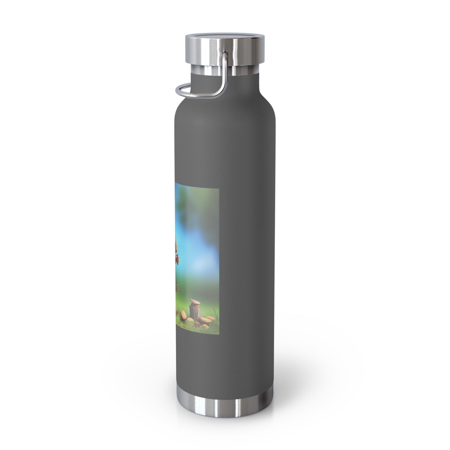 Copper Vacuum Insulated Bottle, 22oz (Squirrel)