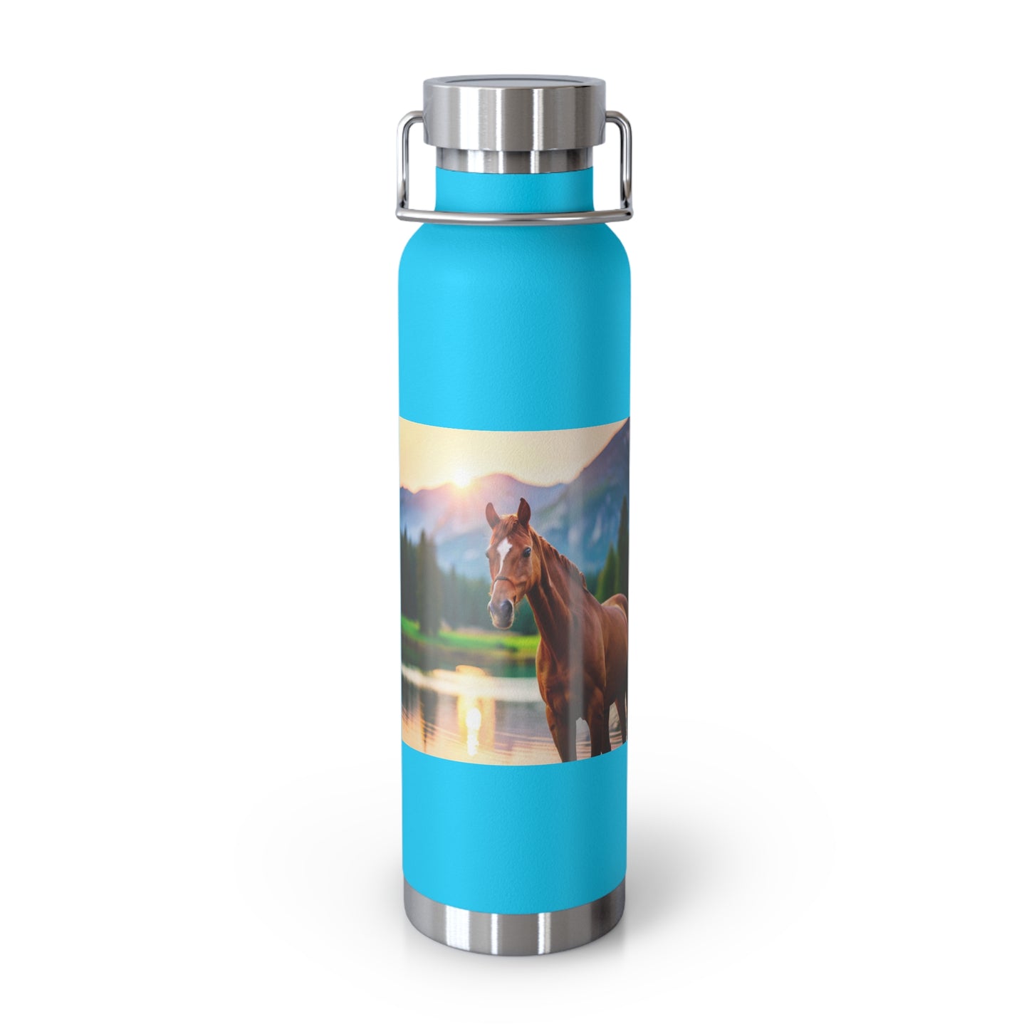 Copper Vacuum Insulated Bottle, 22oz (Horse)