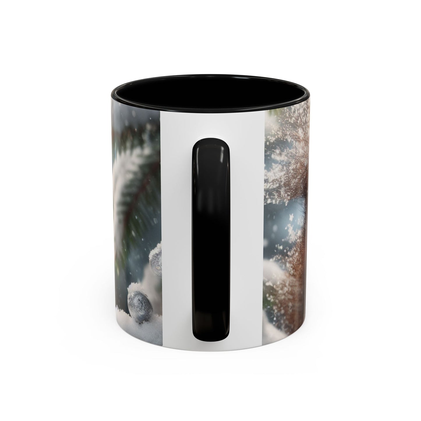 Accent Coffee Mug (11, 15oz) (Santa Squirrel)