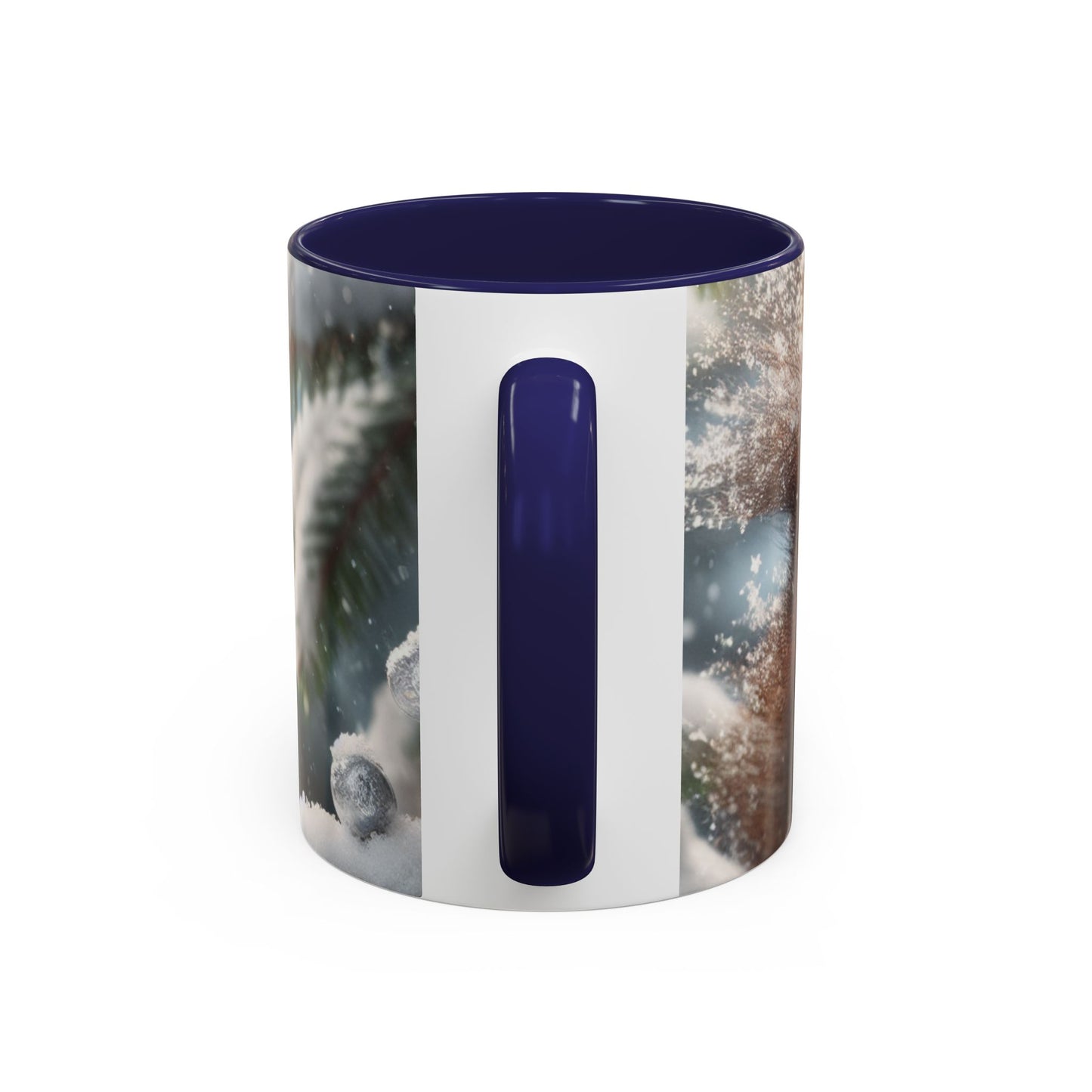 Accent Coffee Mug (11, 15oz) (Santa Squirrel)