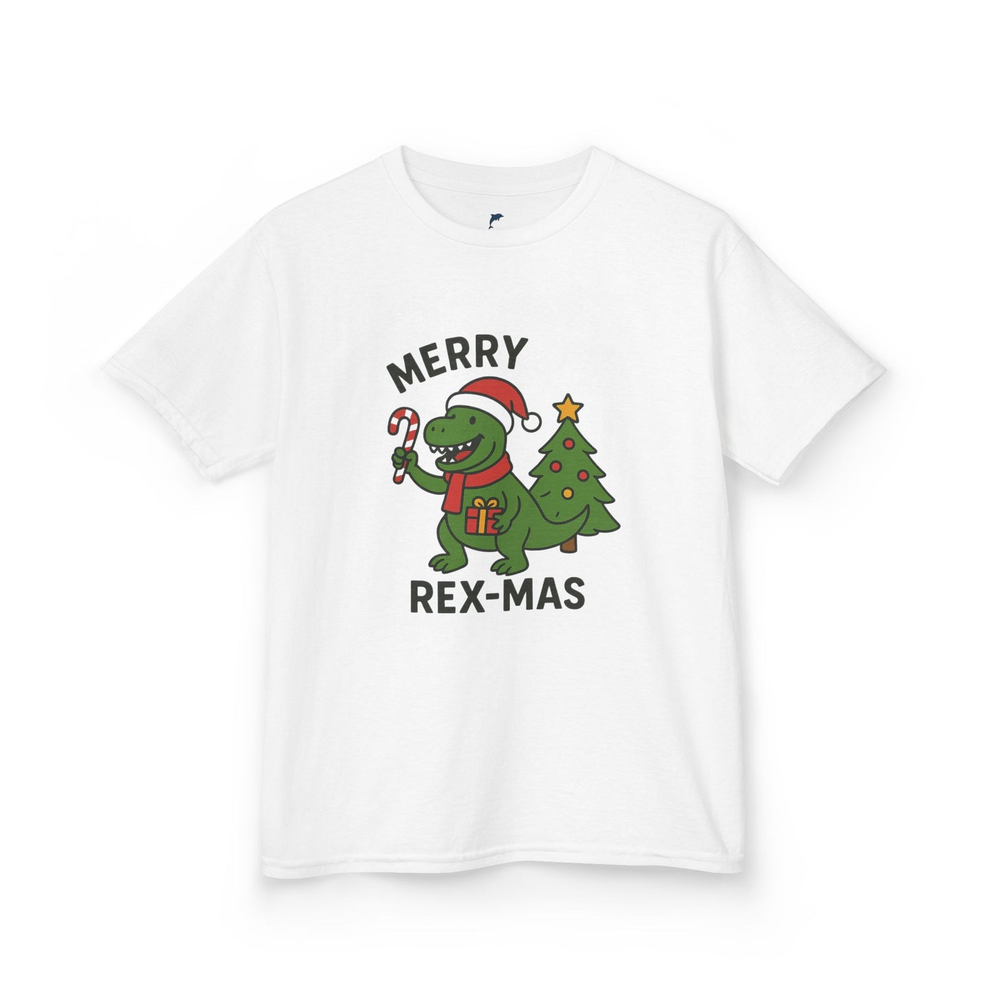 Merry Rex-Mas Dinosaur Kids T-Shirt