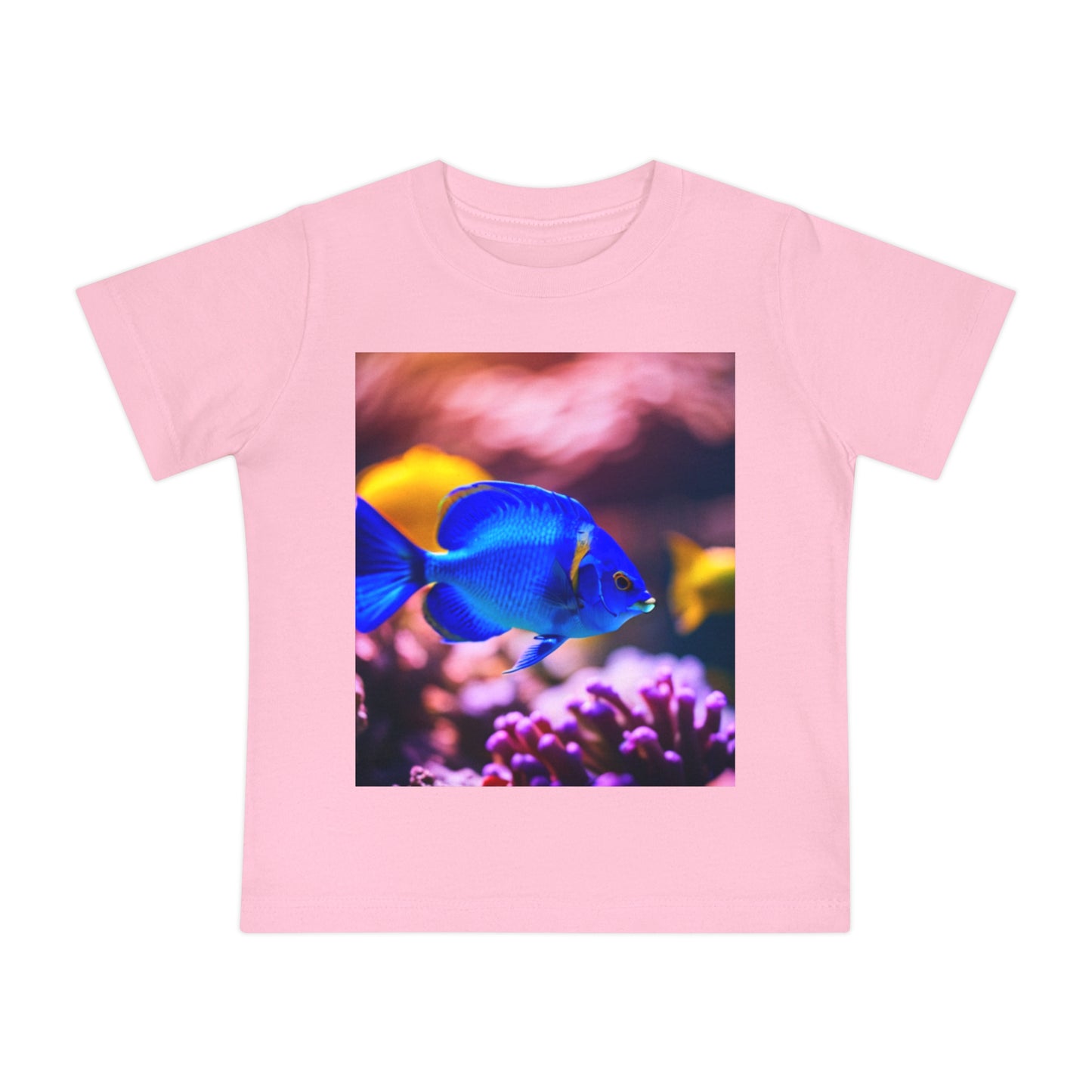 Baby Short Sleeve T-Shirt (Blue Fish)