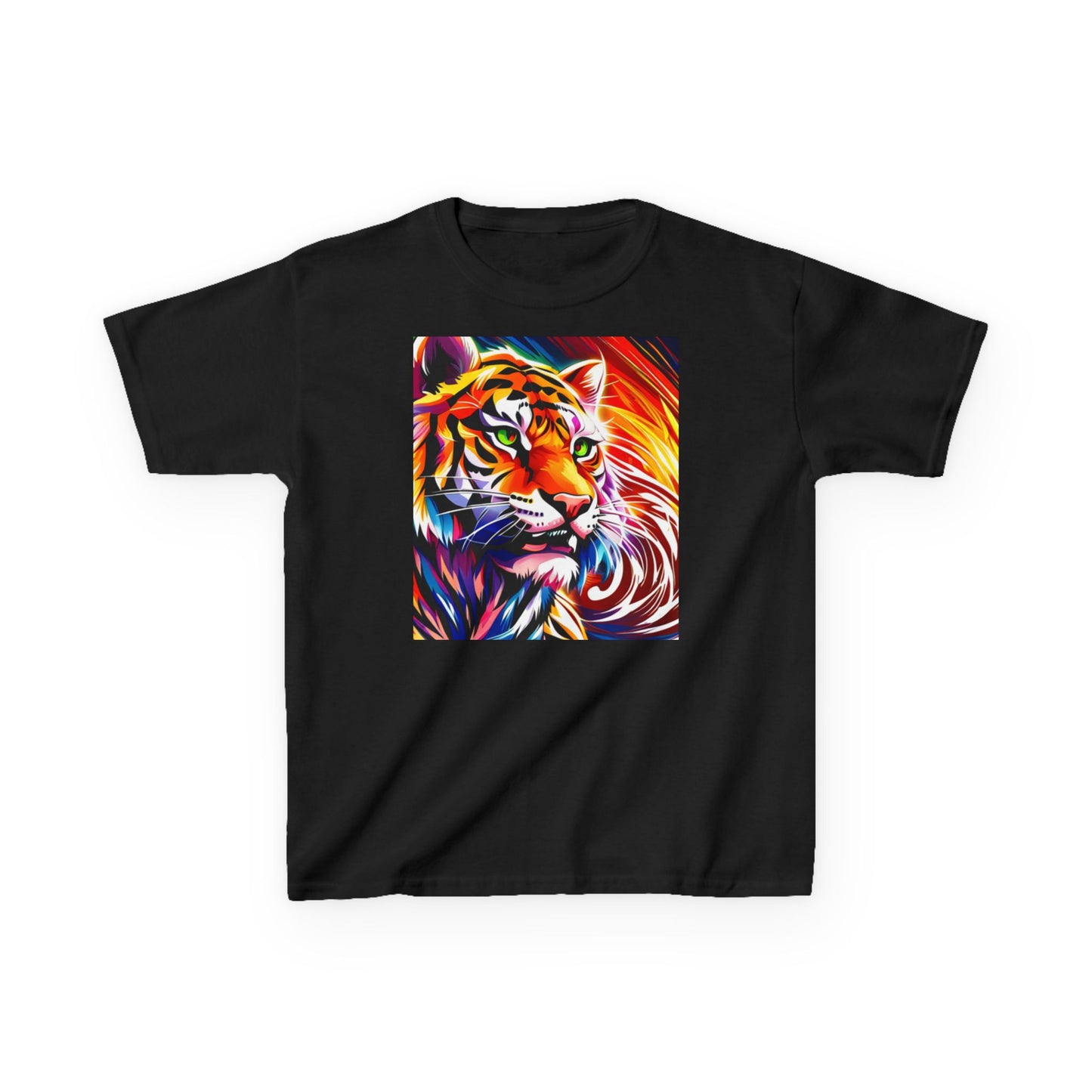 Kids Heavy Cotton™ Tee (Tiger Colorful)