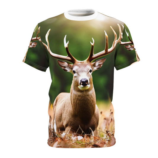 Unisex Cut & Sew Tee (AOP) (Buck/Deer)