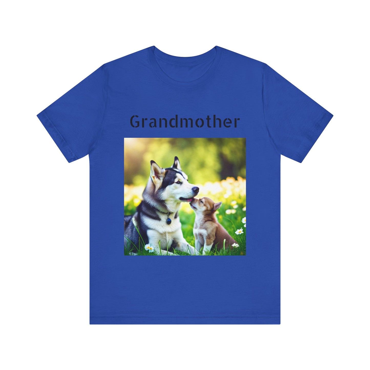 Unisex Jersey Short Sleeve Tee (Grandmother Dog/pup)