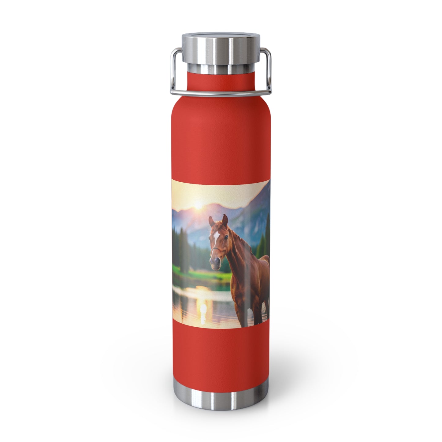Copper Vacuum Insulated Bottle, 22oz (Horse)