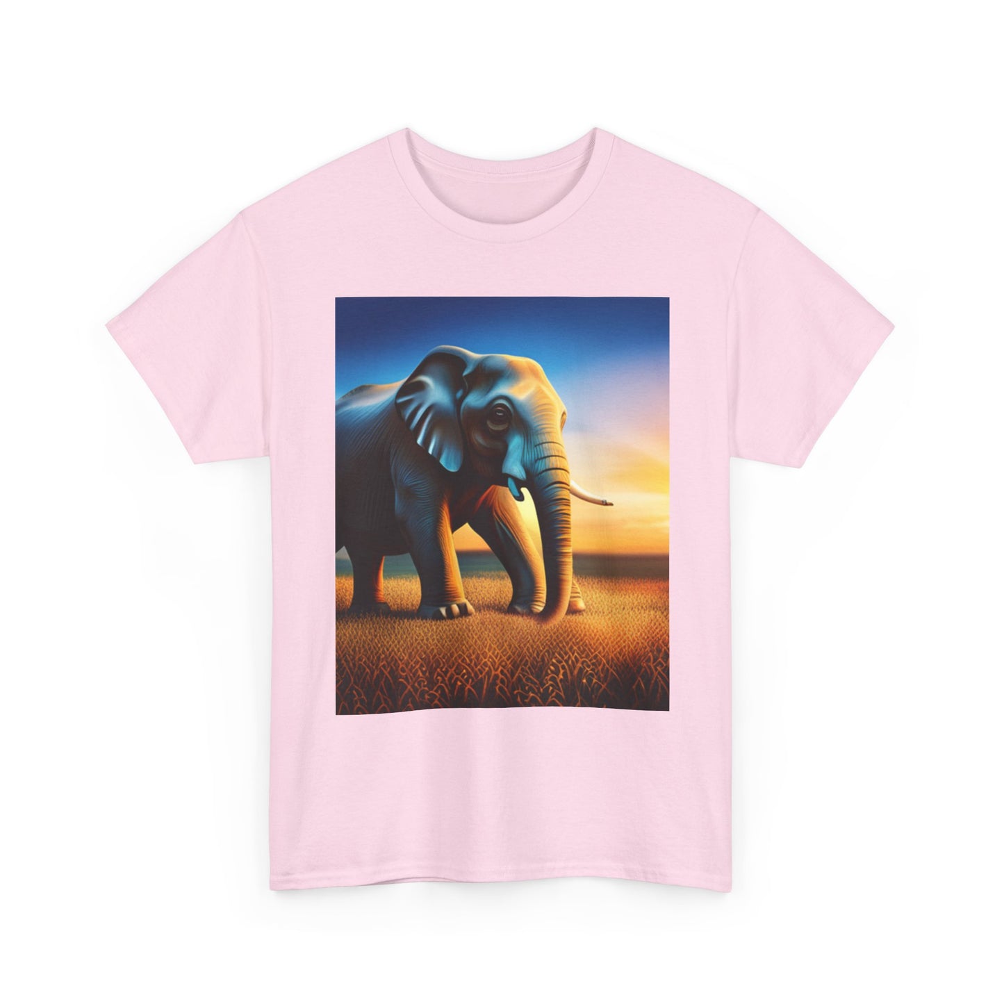Unisex Heavy Cotton Tee (Elephant)