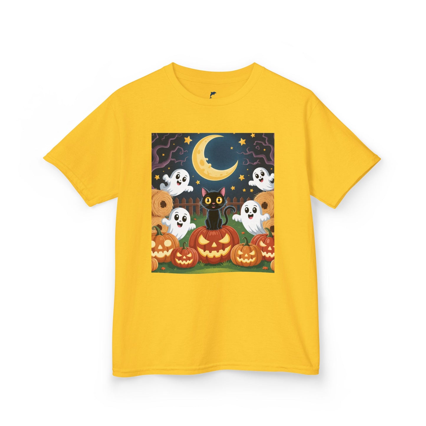 Halloween Cat & Pumpkins T-shirt for kids 🐱🎃👻🕸️
