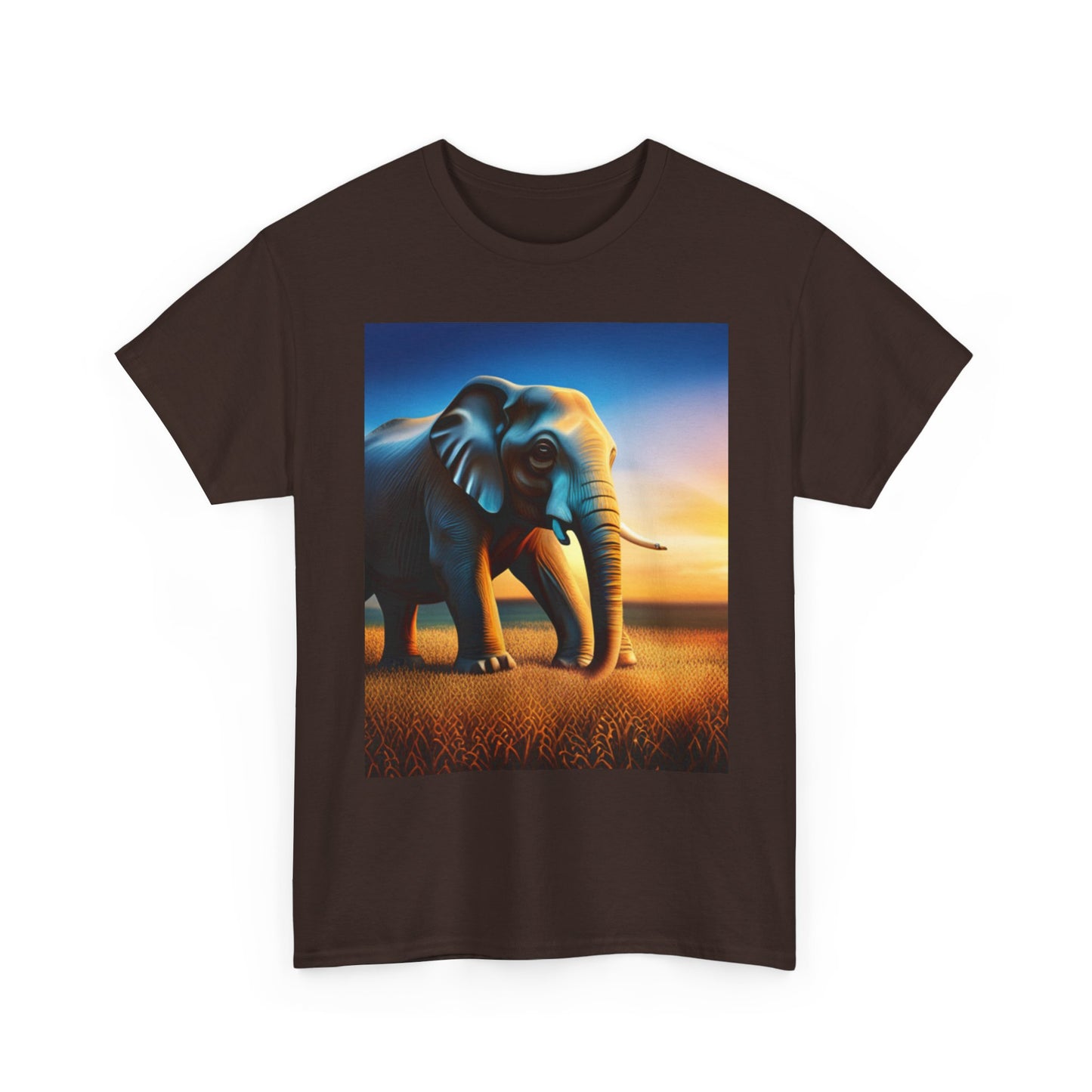 Unisex Heavy Cotton Tee (Elephant)