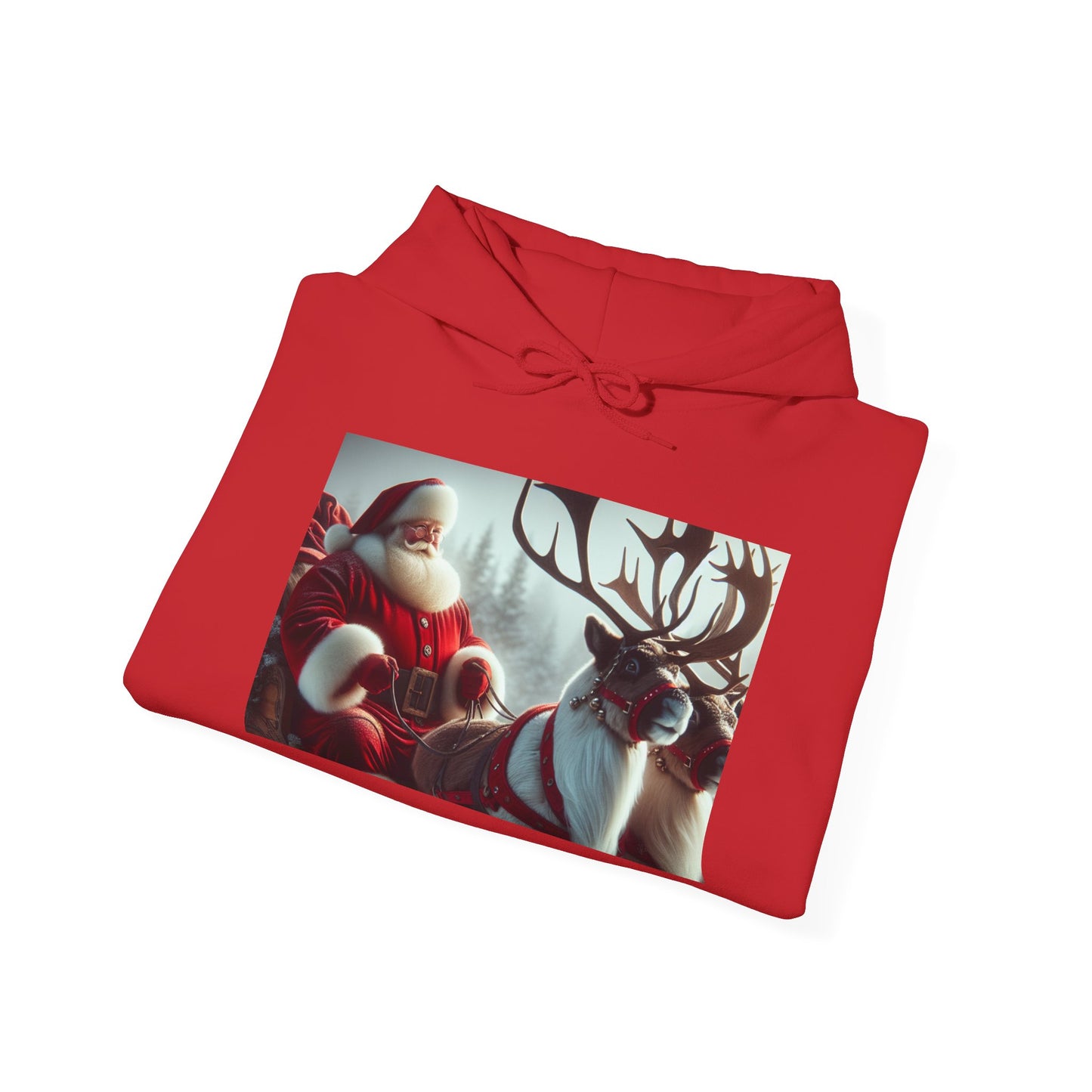 Unisex Heavy Blend™ Hooded Sweatshirt (Santa/Reindeer)