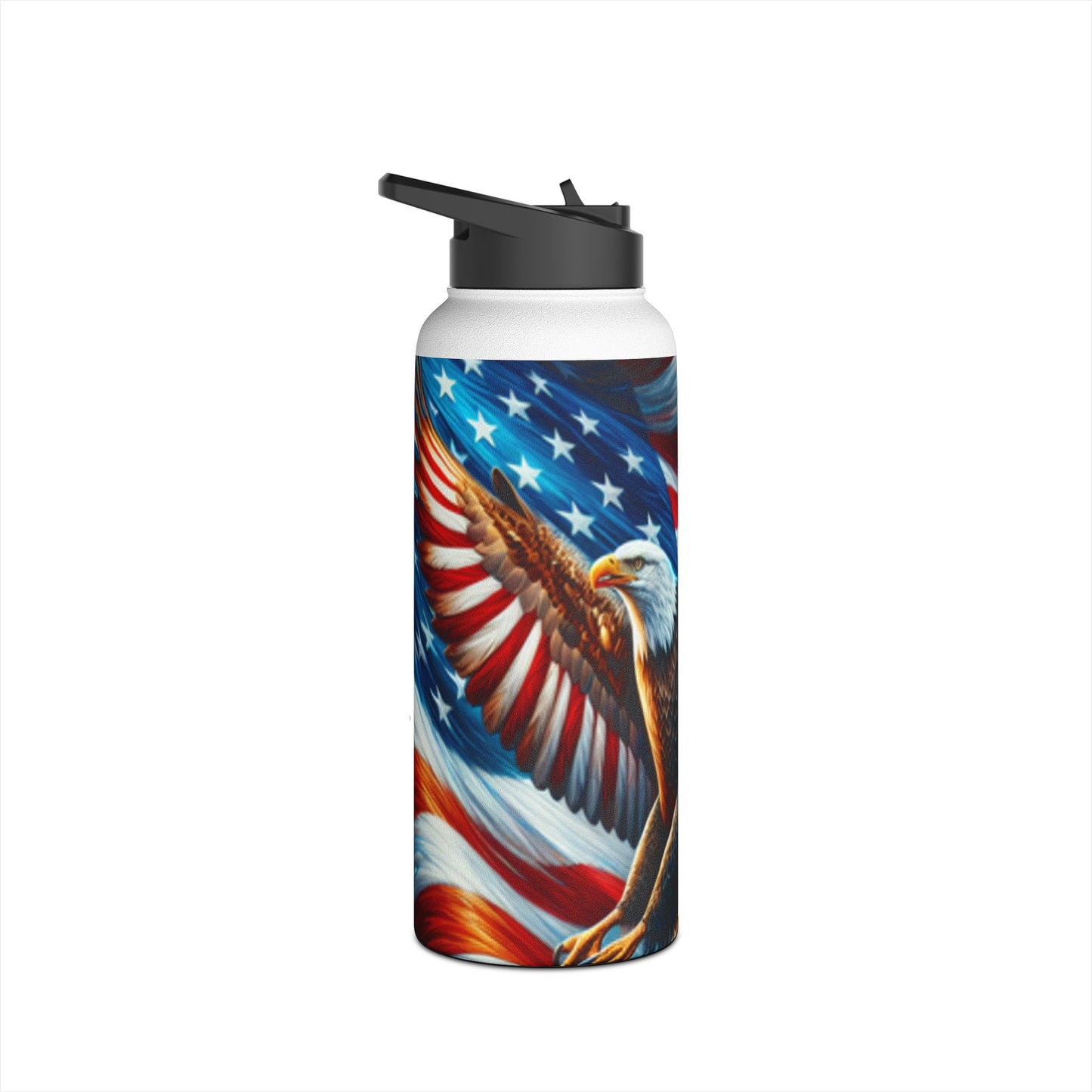 Stainless Steel Water Bottle, Standard Lid (Eagle)