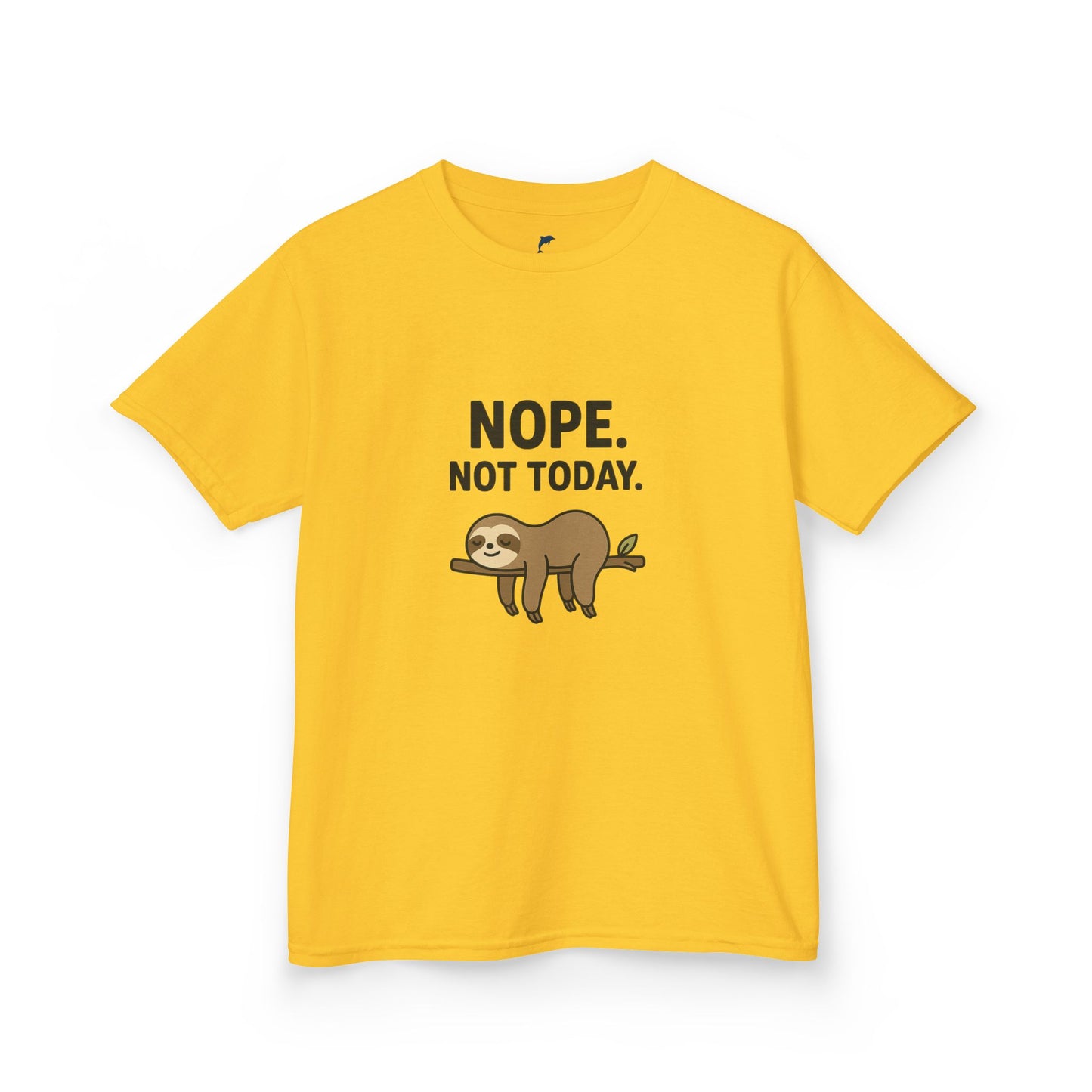 Nope. Not Today.  Sloth Heavy tee for kids 🦥