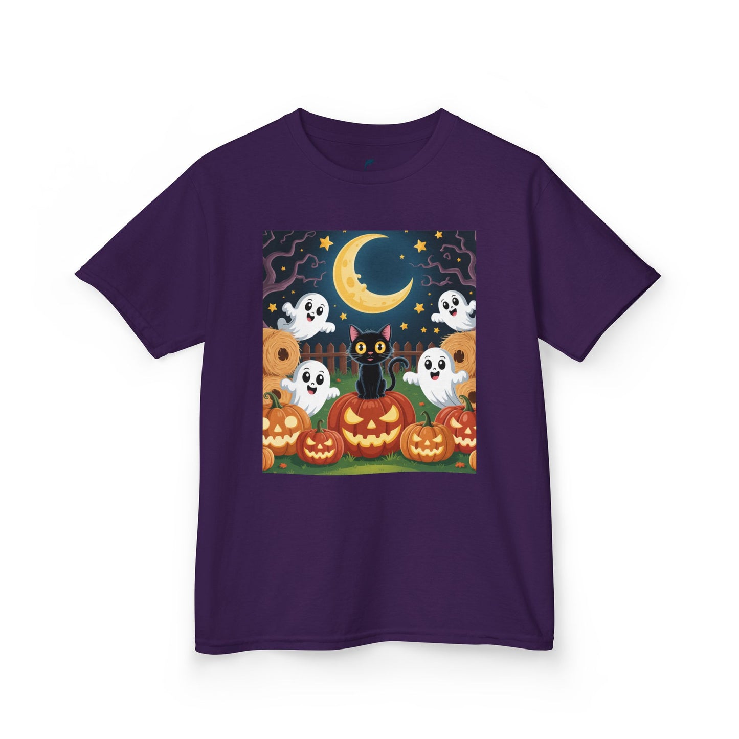 Halloween Cat & Pumpkins T-shirt for kids 🐱🎃👻🕸️