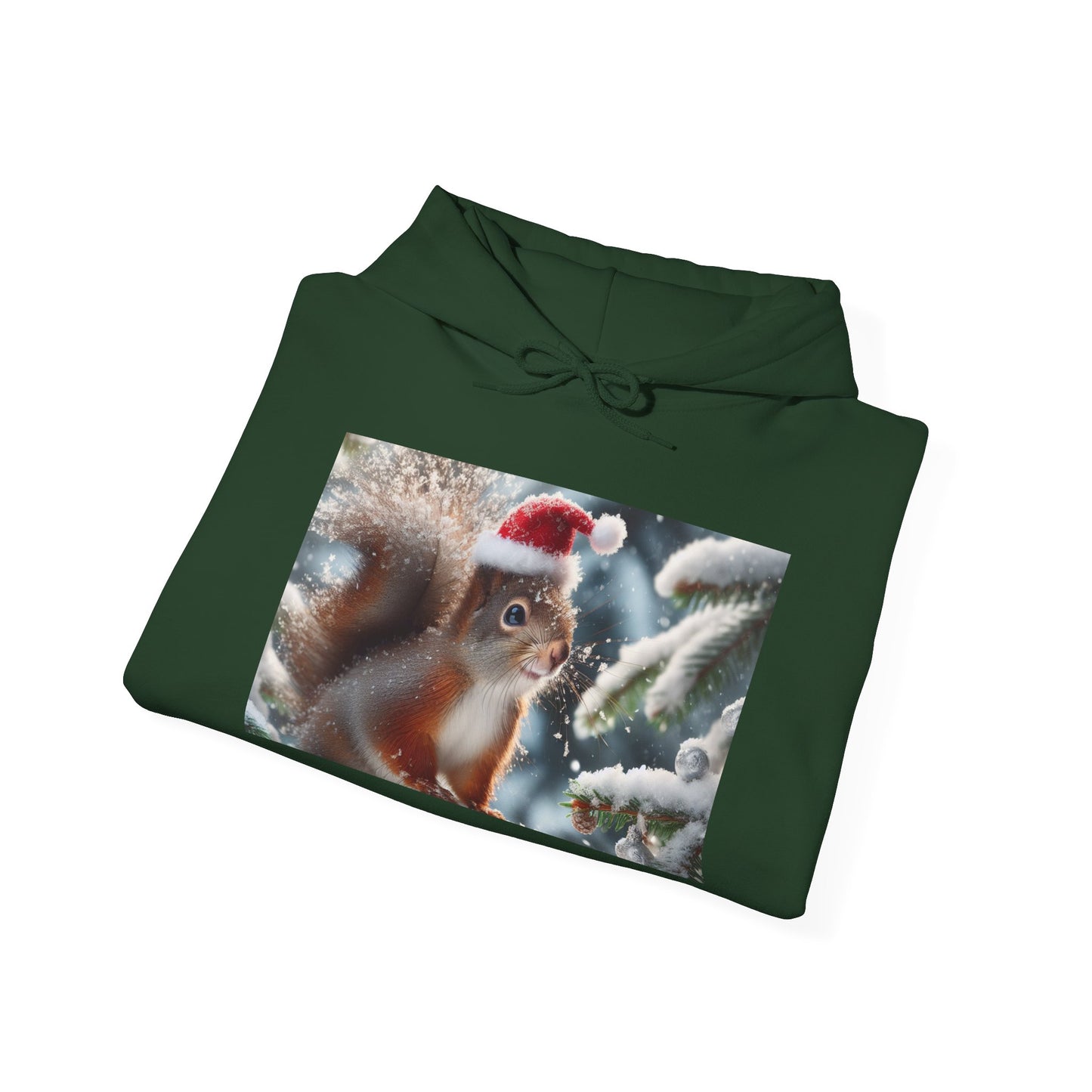 Unisex Heavy Blend™ Hooded Sweatshirt (Santa Squirrel)