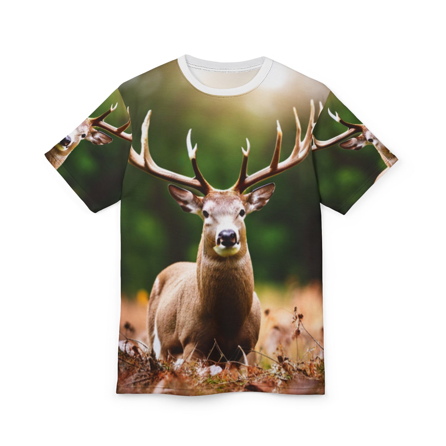 Unisex Cut & Sew Tee (AOP) (Buck/Deer)