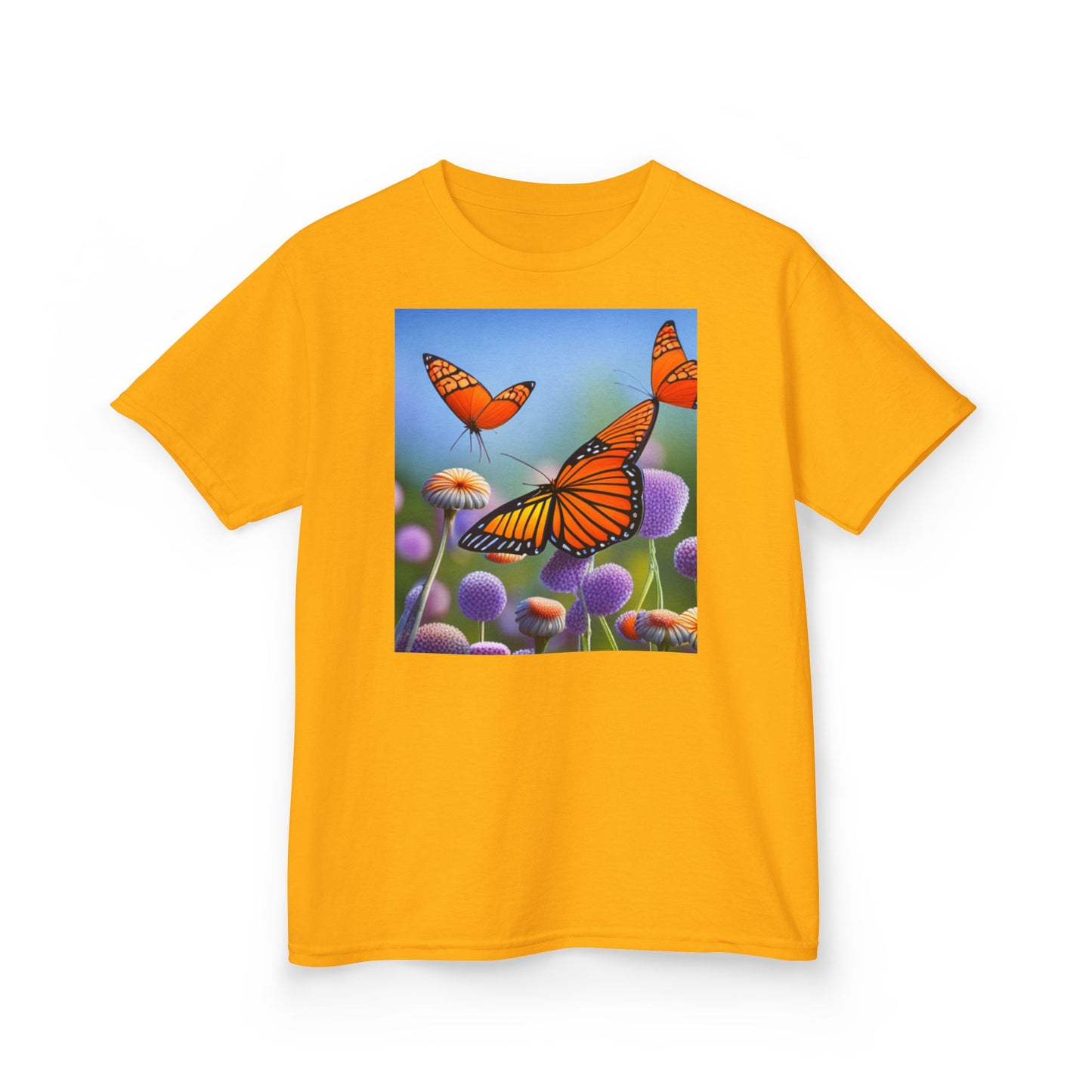 Kids Heavy Cotton™ Tee (Monarch Butterfly)