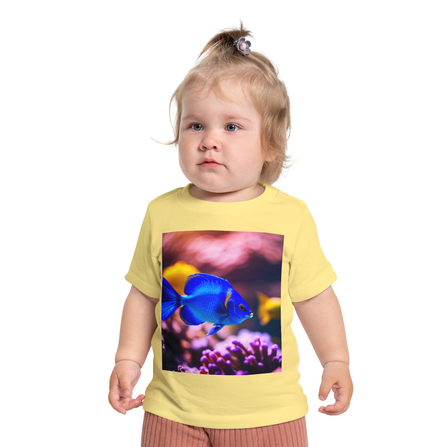 Baby Short Sleeve T-Shirt (Blue Fish)