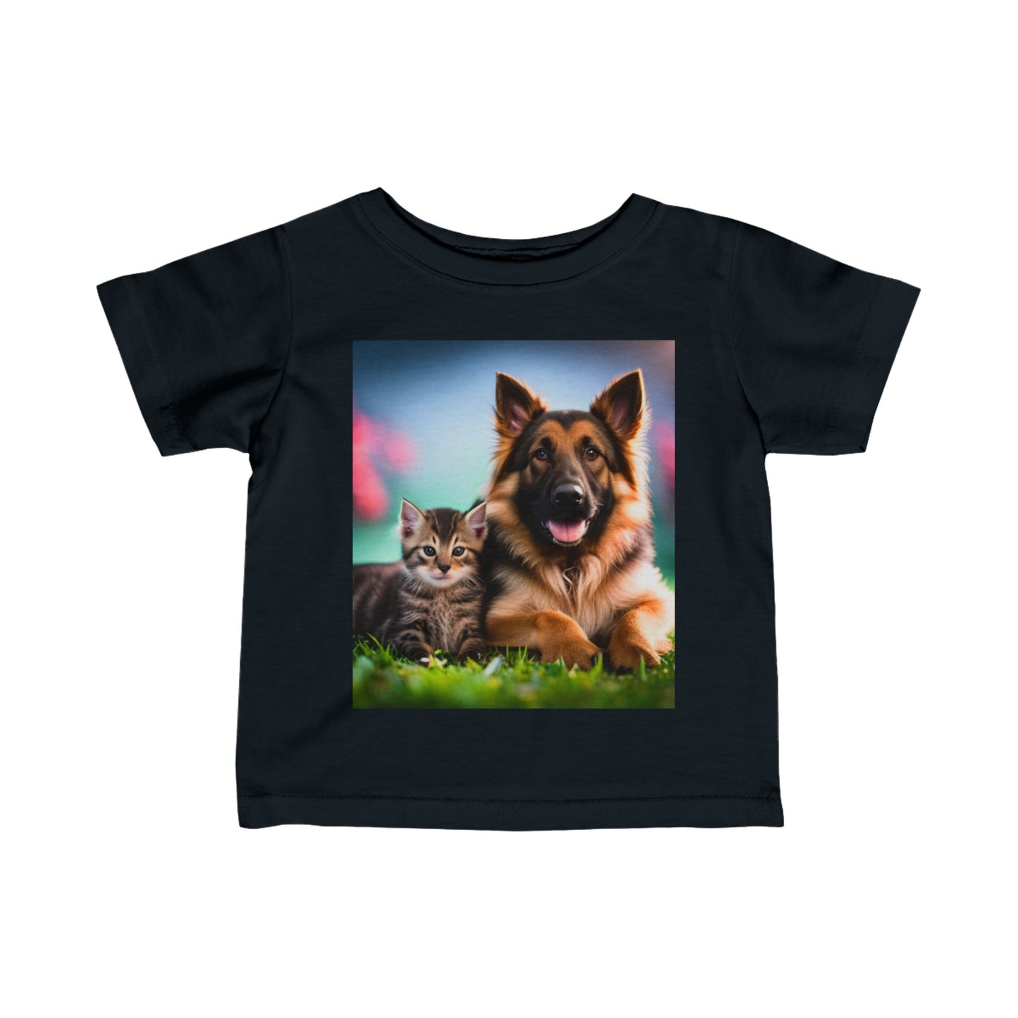 Infant Fine Jersey Tee (German Shephard)