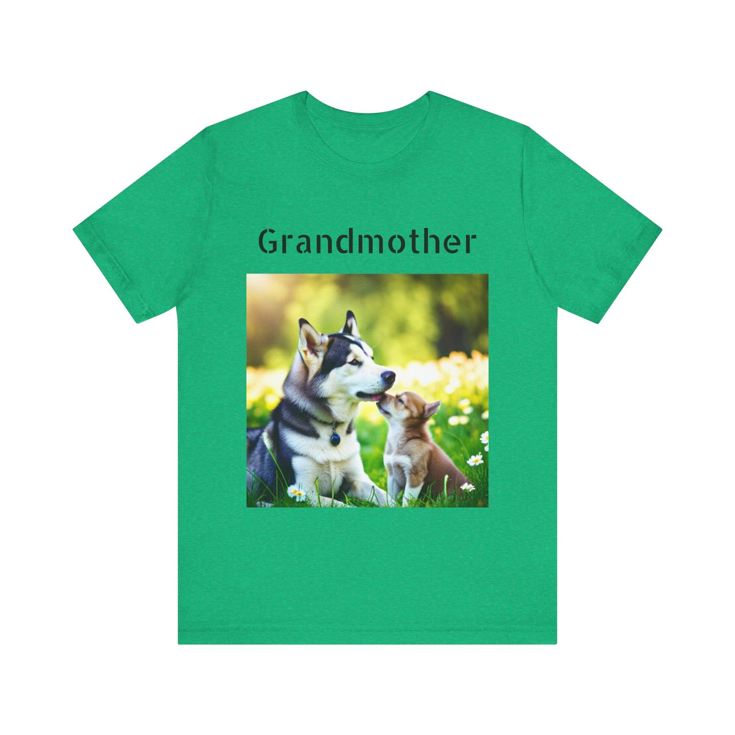 Unisex Jersey Short Sleeve Tee (Grandmother Dog/pup)