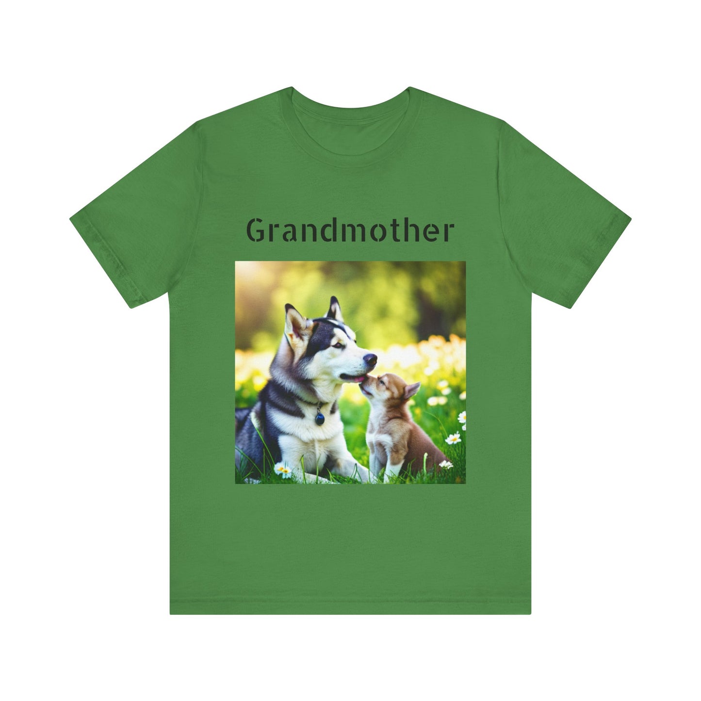 Unisex Jersey Short Sleeve Tee (Grandmother Dog/pup)