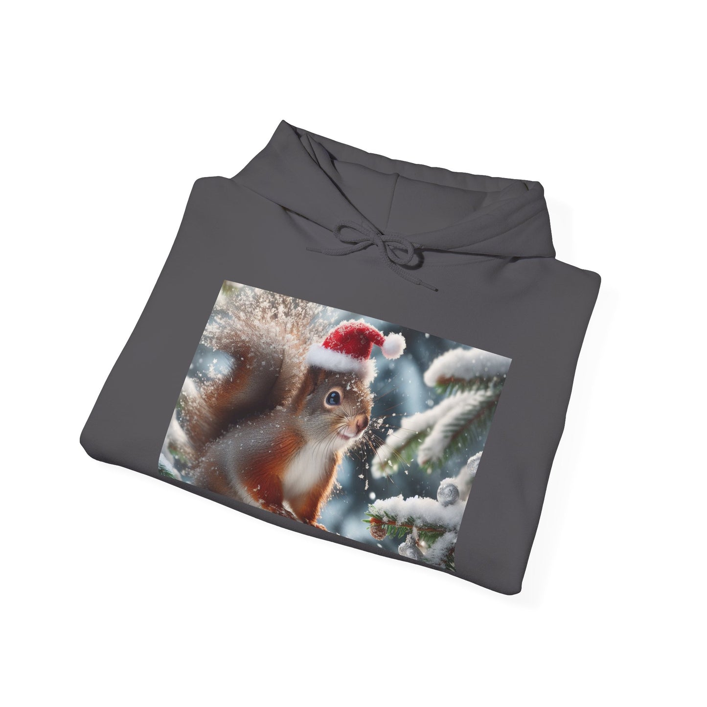 Unisex Heavy Blend™ Hooded Sweatshirt (Santa Squirrel)