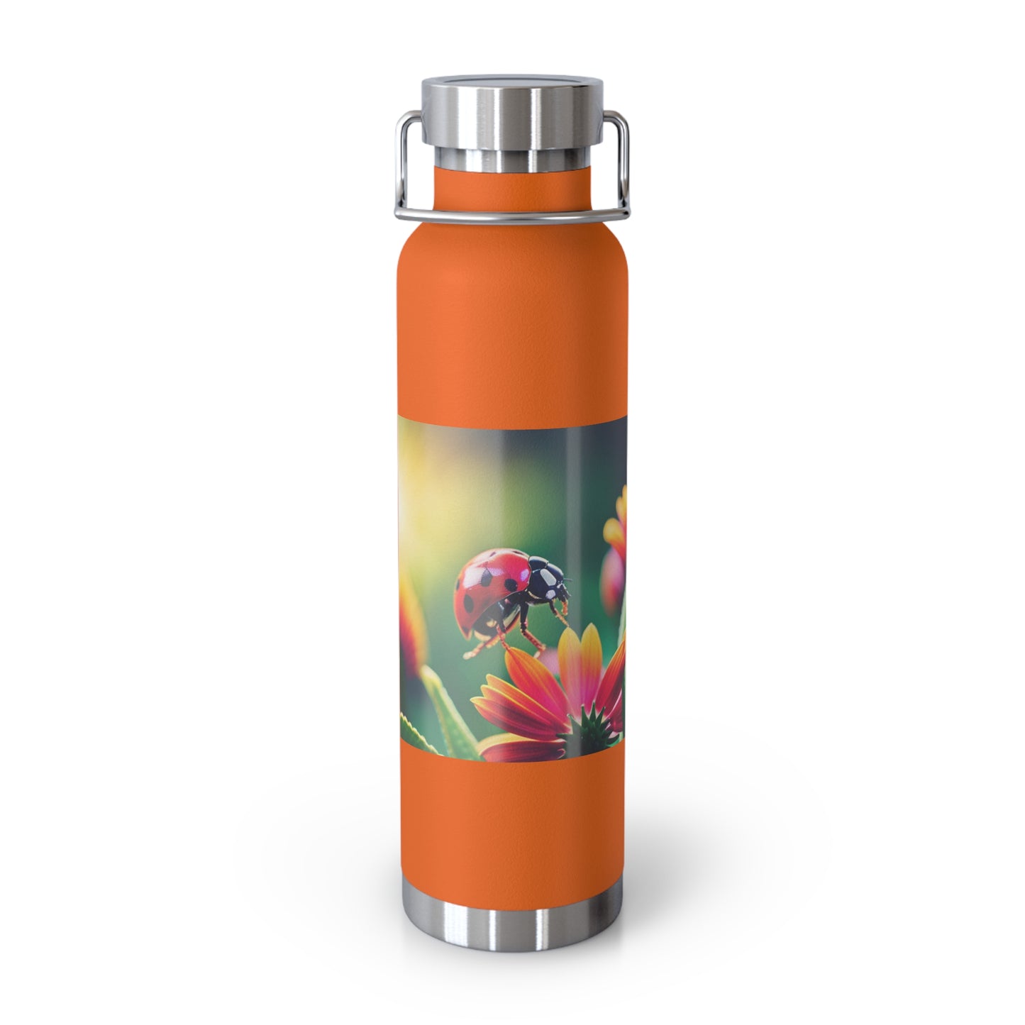 Copper Vacuum Insulated Bottle, 22oz (Lady Bug)