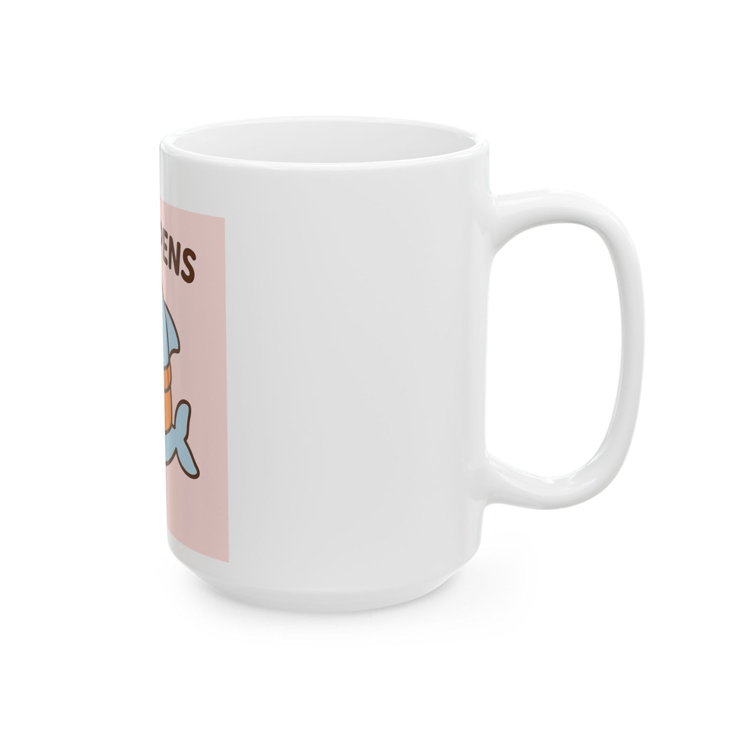 Sip Happens Dolphin Mug – Cute Coffee Cup for Ocean Lovers