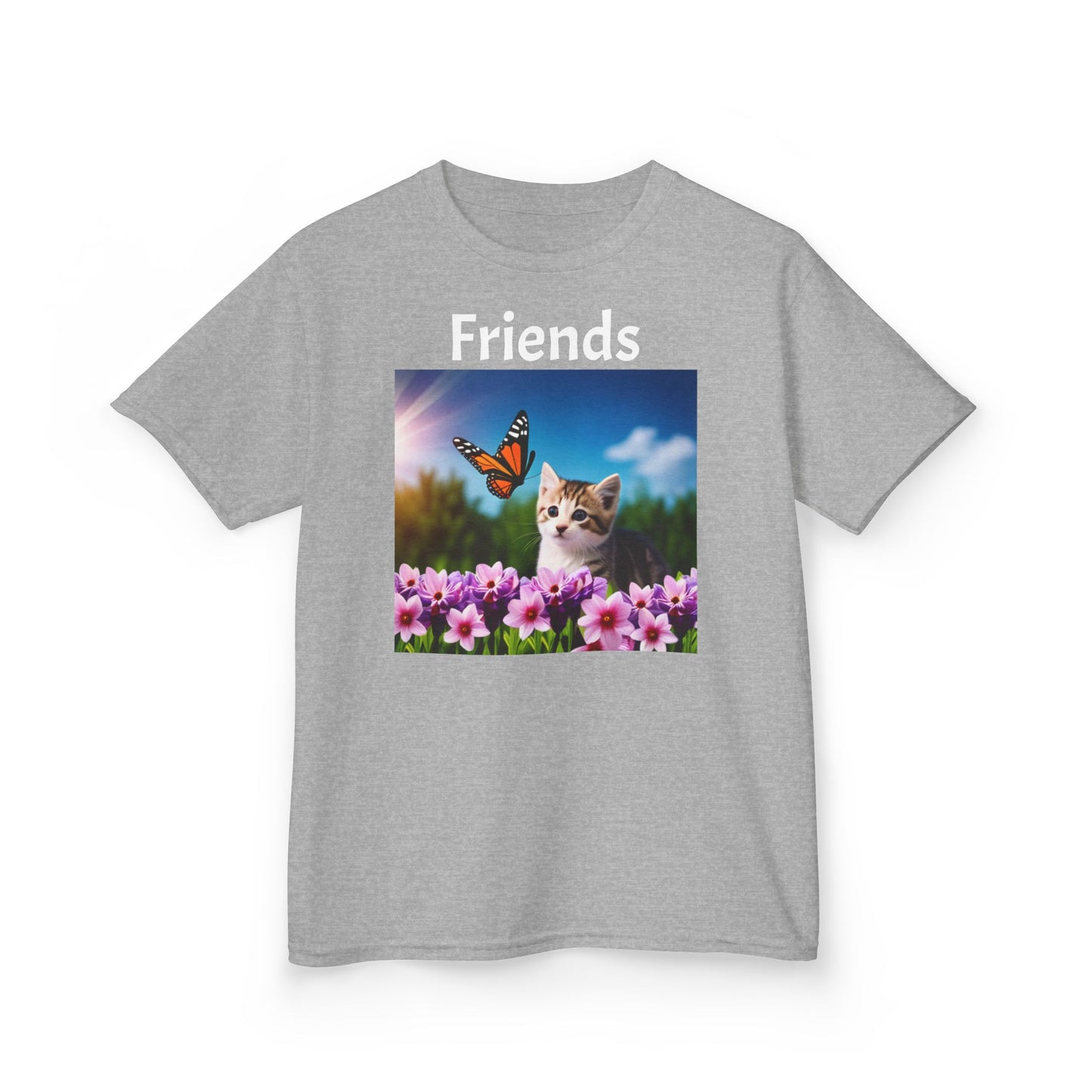 Kids Heavy Cotton™ Tee (Kitten/Friends)