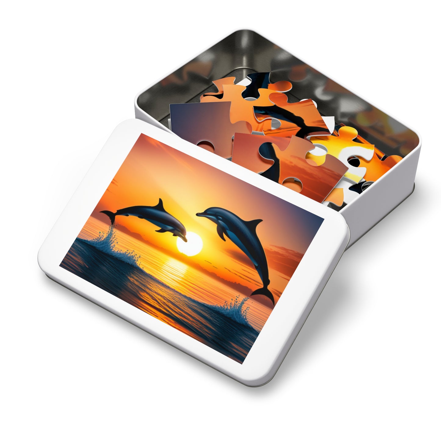 Jigsaw Puzzle (30, 110, 252, 500,1000-Piece) (Dolphins)