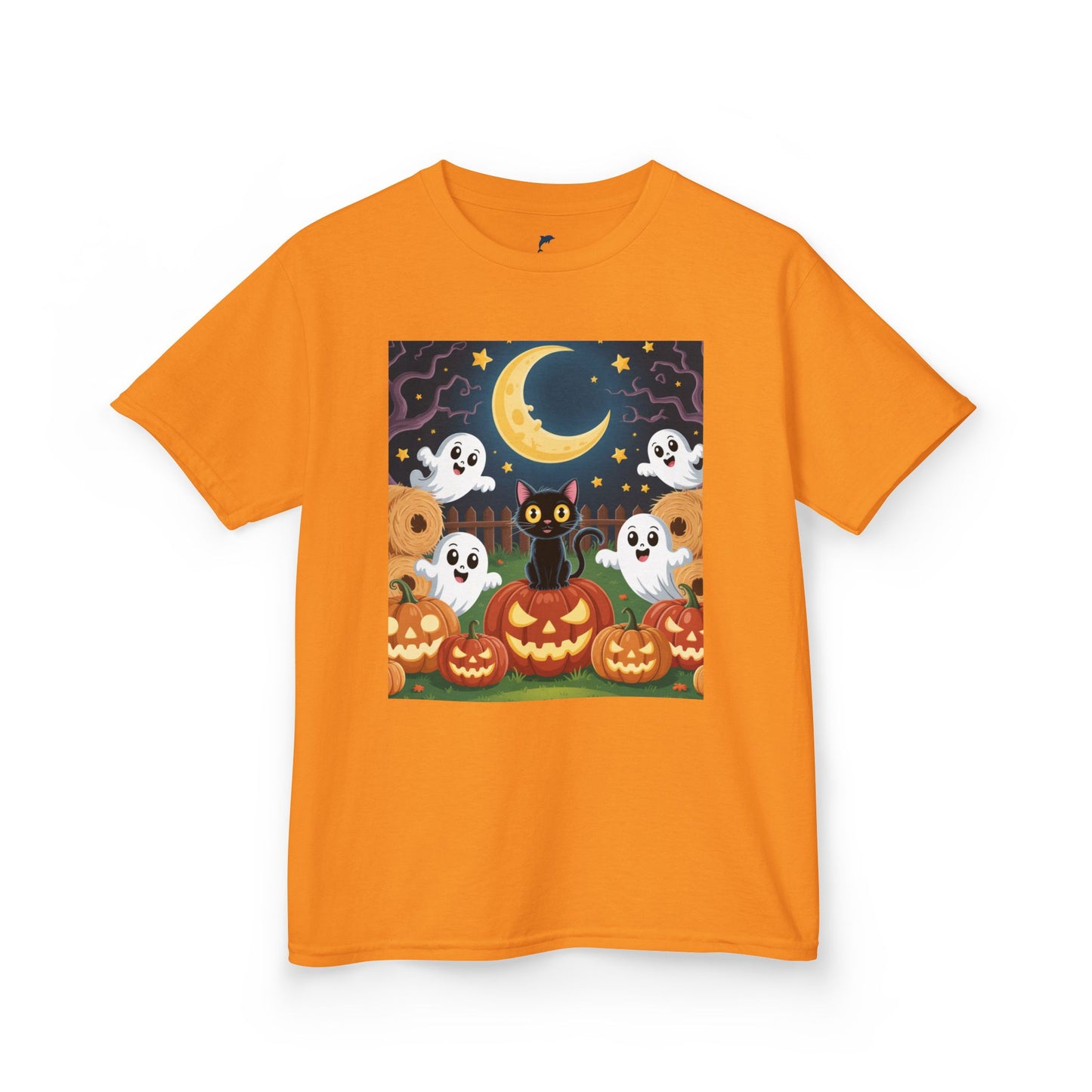 Halloween Cat & Pumpkins T-shirt for kids 🐱🎃👻🕸️